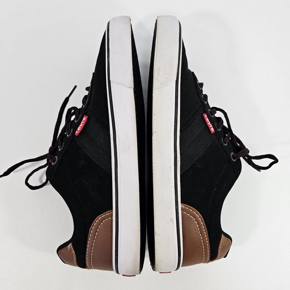 Levi's Miles Men's Sneakers Size 8 1/2 8.5 Black & Brown - Picture 7 of 8